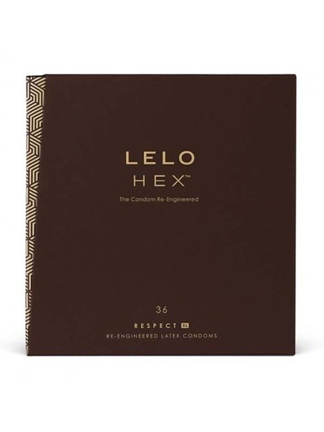 Lelo Hex Respect XL - prezerwatywy lateksowe mega cienkie i powiększane (36 szt.)